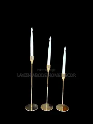 Candle Stick Holders With Candles