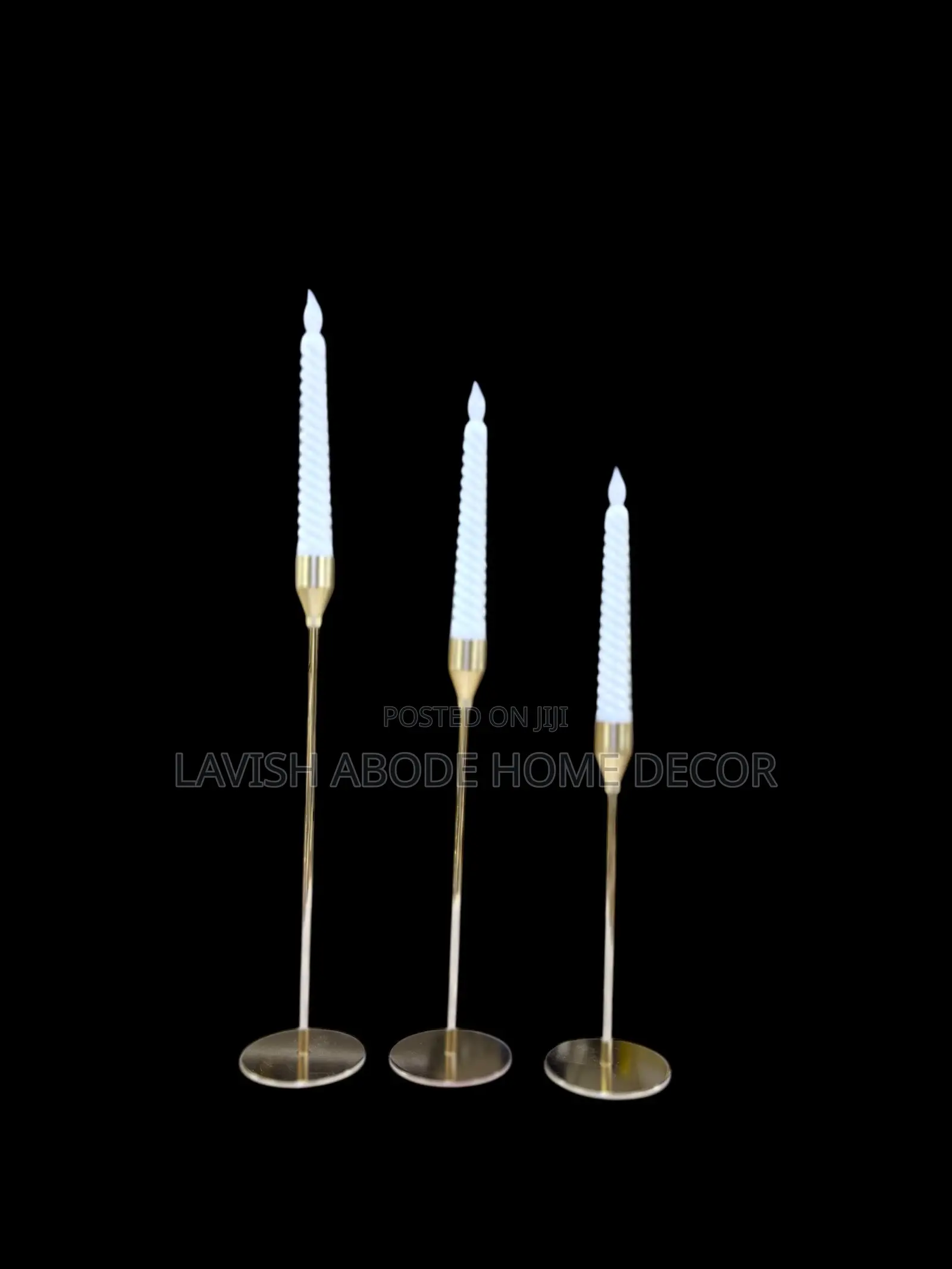 Candle Stick Holders With Candles