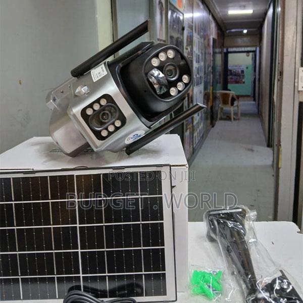 Wide-Angle Lens Solar PTZ Cam Motion Alert V380pro Camera.