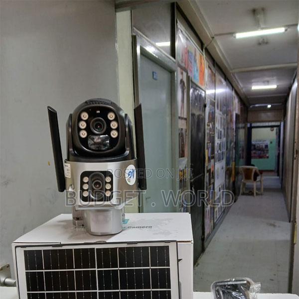 CCTV Cam Waterproof Ip66 4g Sim Card Dual Lens PTZ 8mp