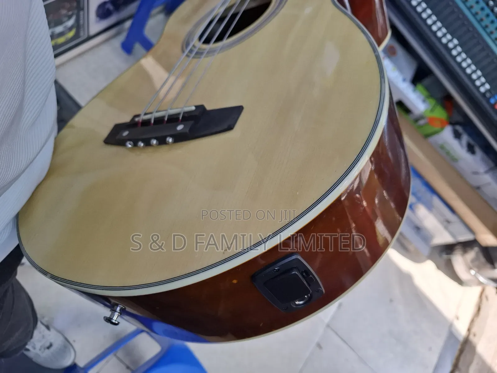 Sqoe 4 String Bass Semi-Acoustic Guitar
