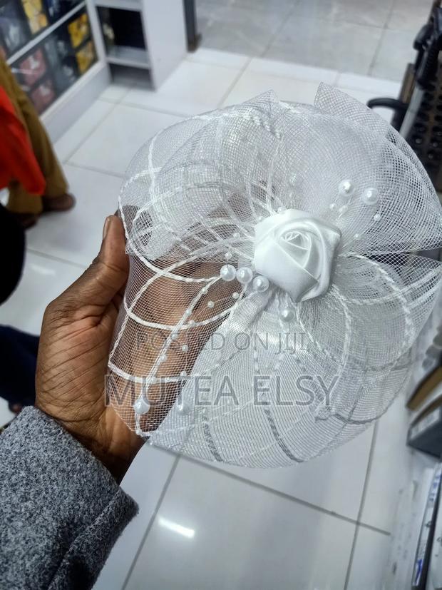White Baby Pink Simple Fascinators
