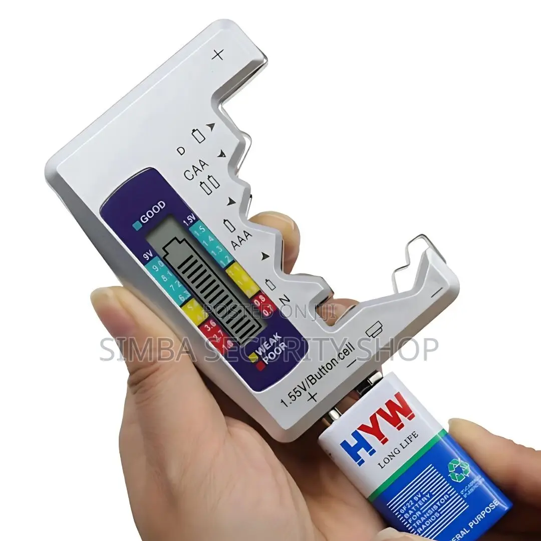 Digital Battery Tester Meter Voltage Measurer Analyzer Gift