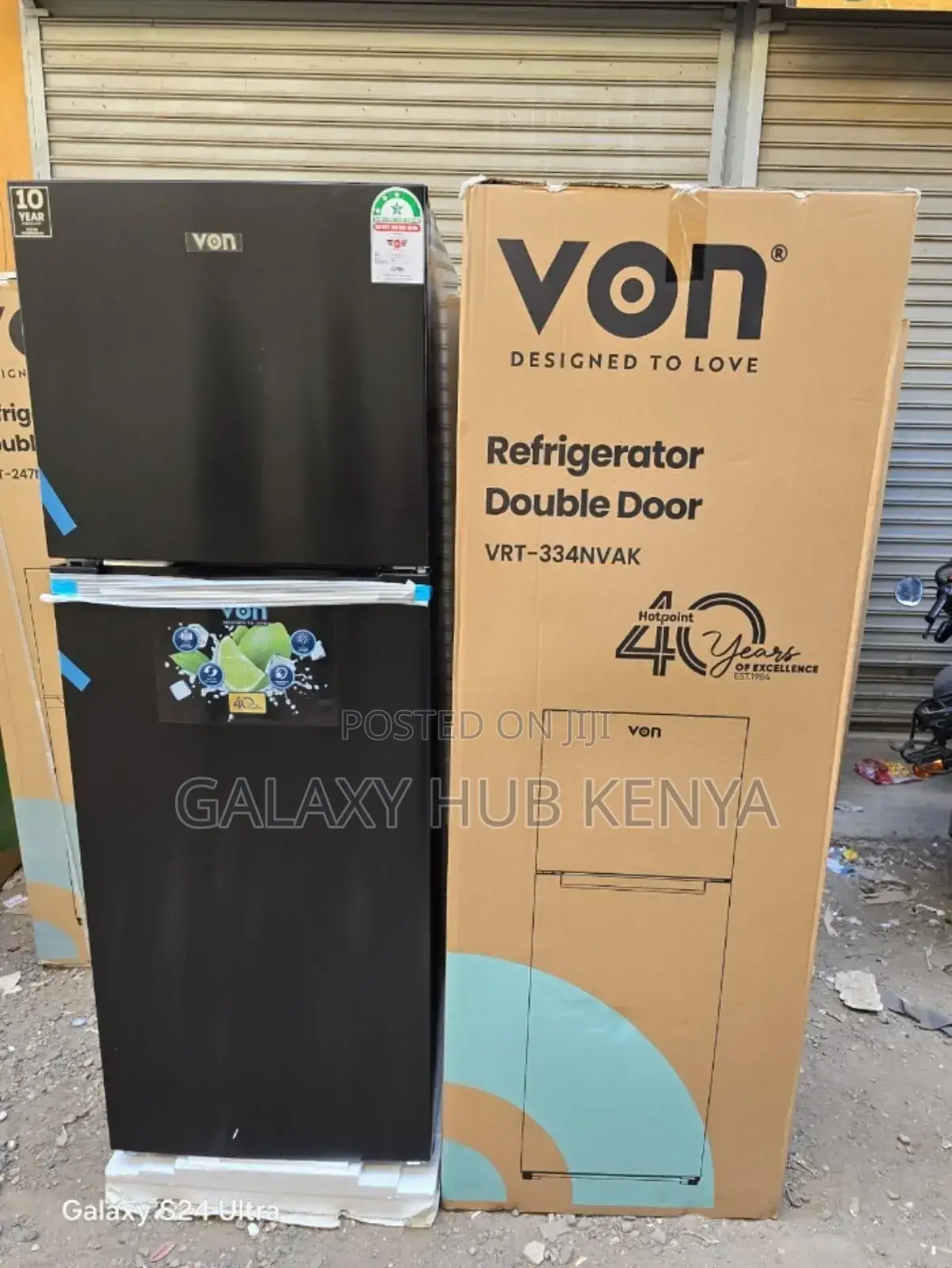 Von 334l Double Door Inverter Fridge – (Vrt-334nvak)