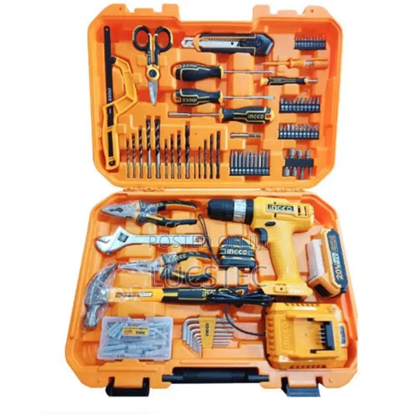 89-piece Tool Set With A 12v Cordless Drill.