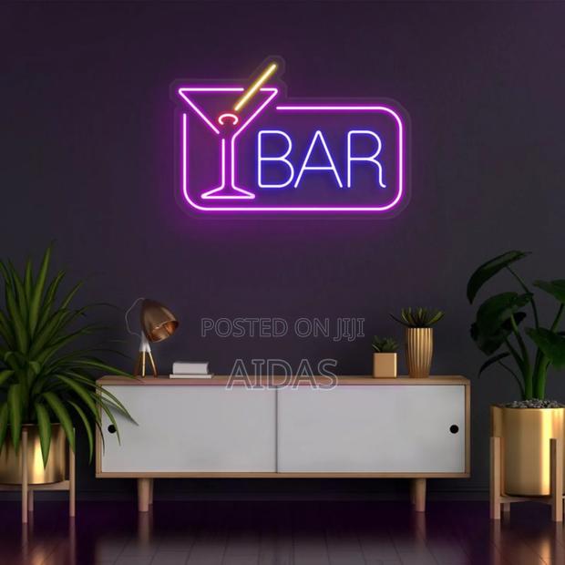 Neon Bar Cocktail Sign - main view