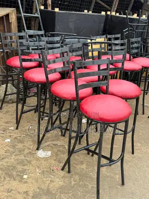 Red High Bar Chairs Sinatabu