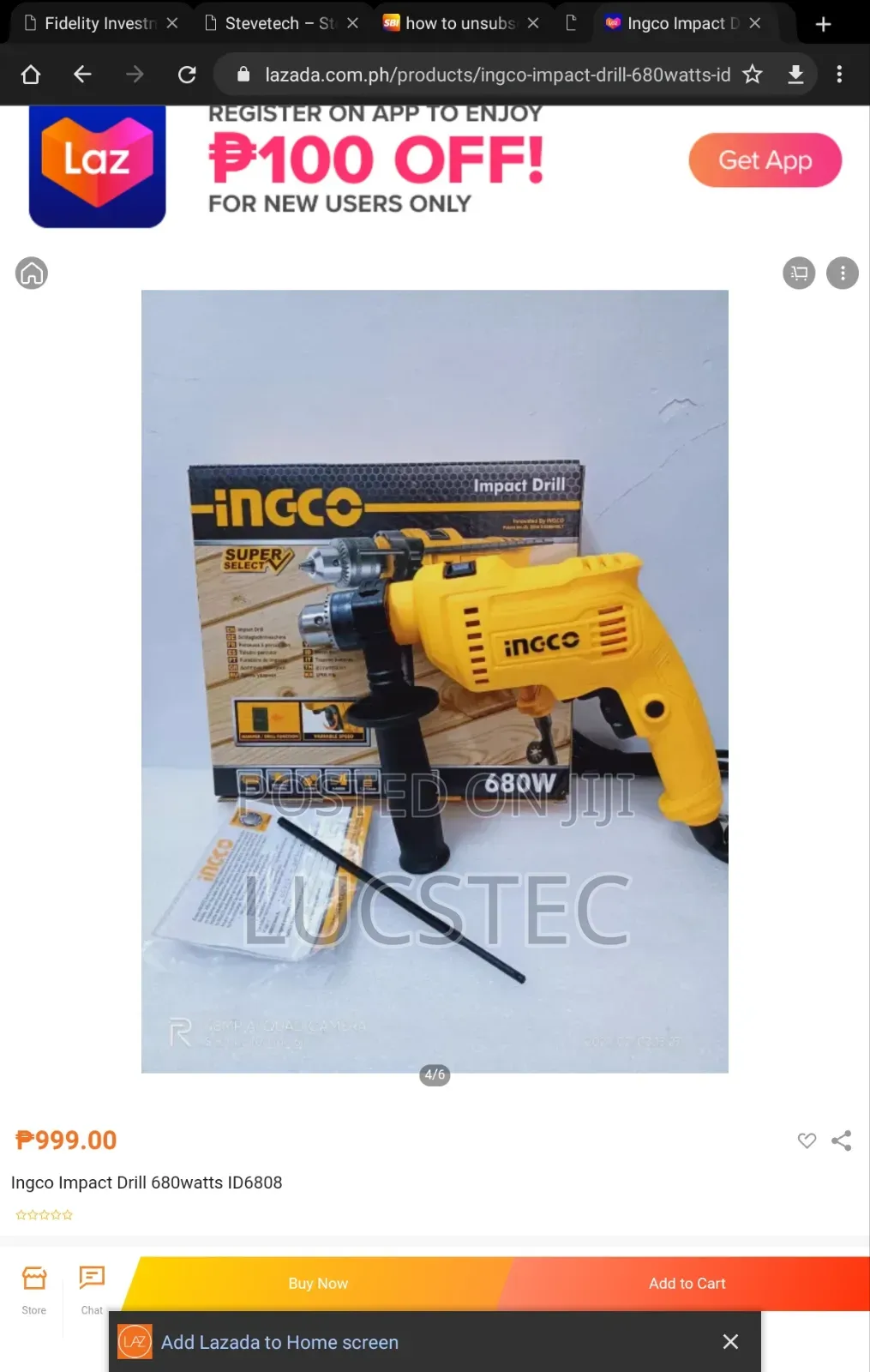 Ingco 650watt Impact Drill