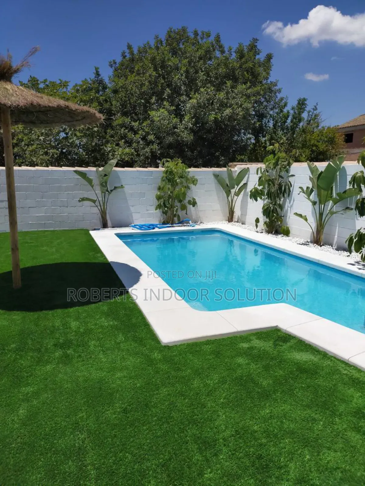 Elevate Your Swimming Pools With This Grass Carpet