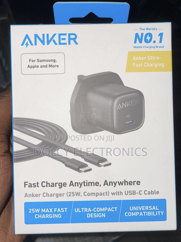 Anker Charger (25w, Compact) With Usb-C Cable - thumbnail 2