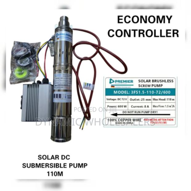 110 Meters Solar Submercible Dc Water Pump - main view