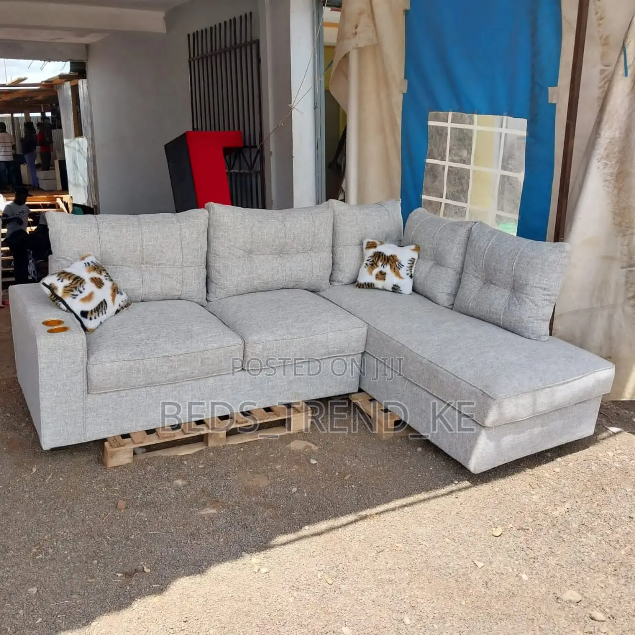 Light Grey Sofa of a L Shape