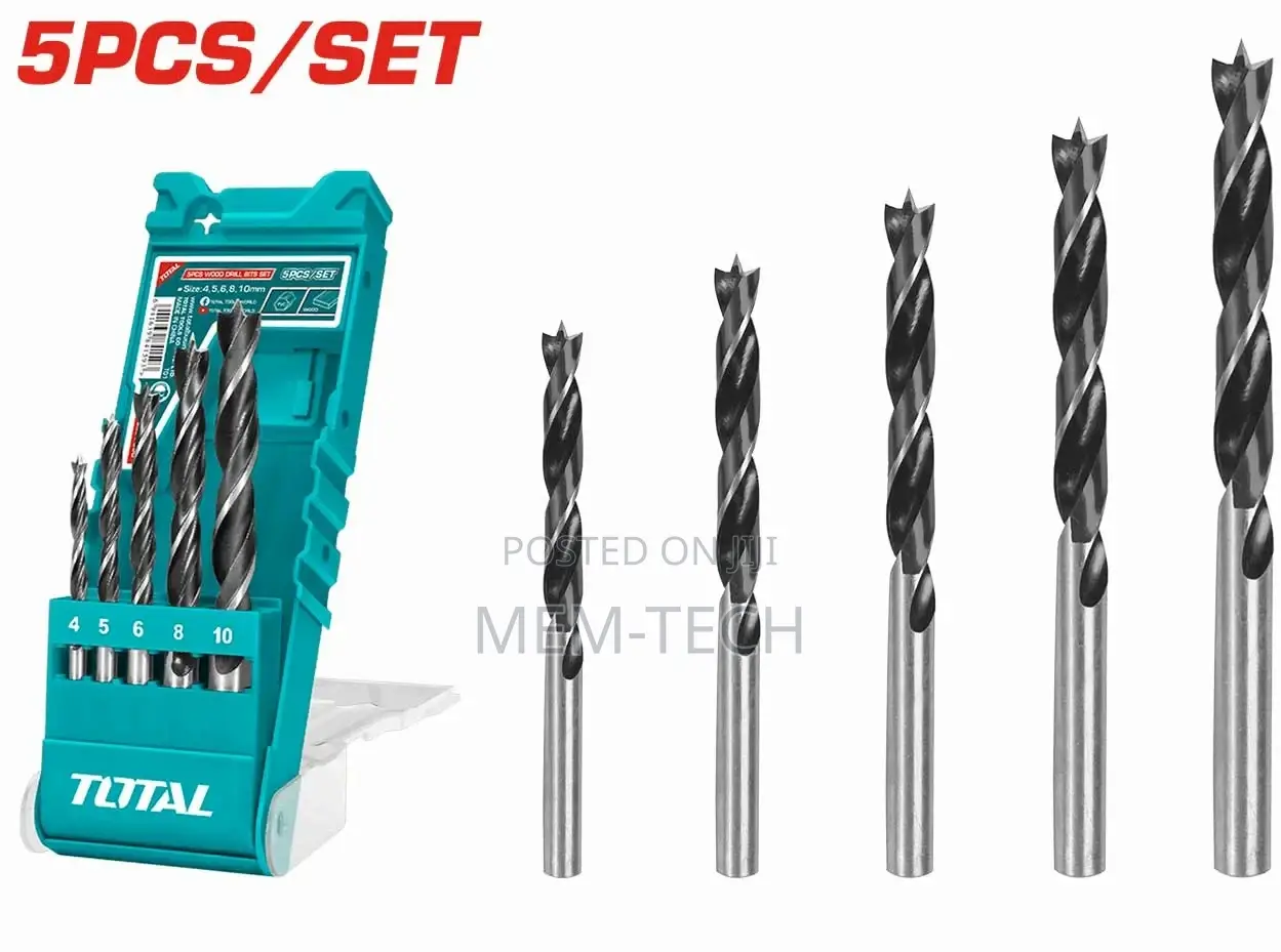 Total Tacsd7056 5pcs Wood Drill Bits
Set