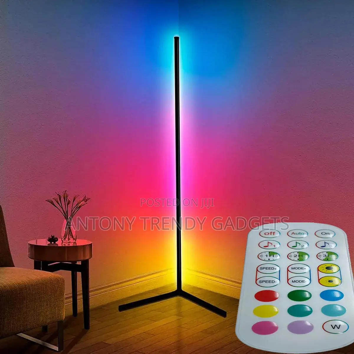 Rgb Corner Floor Lamp For Bedroom
