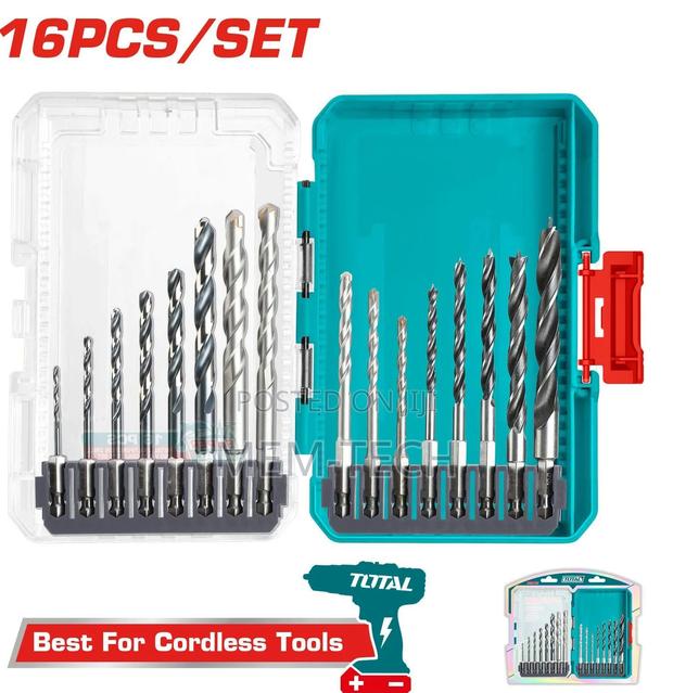 Total 16 PCS Metal,Masonry and WoodDrill Bits Set - main view