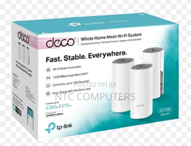 Tp-Link Deco E4 Ac1200 Home Mesh Wi-Fi System - 3 Pack - main view