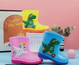 Kid's RainbootsSize 26-40Shades: Pink,  Blue, Yellow - thumbnail 2