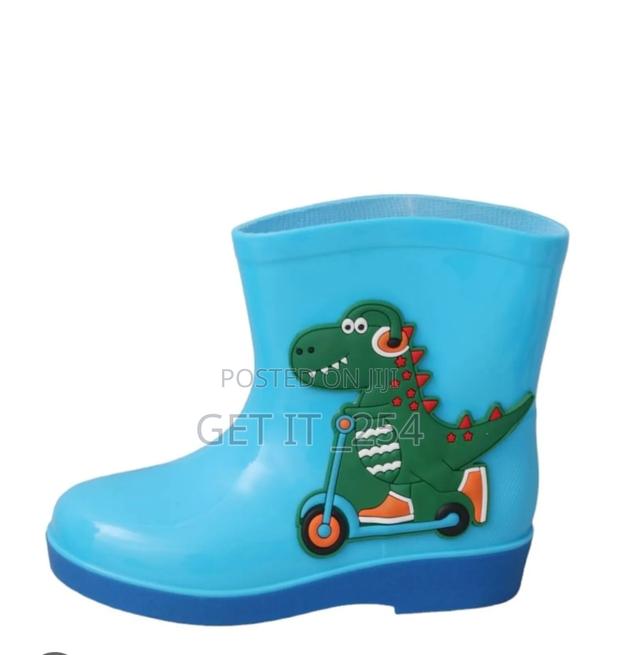 Kid's RainbootsSize 26-40Shades: Pink,  Blue, Yellow - thumbnail 5