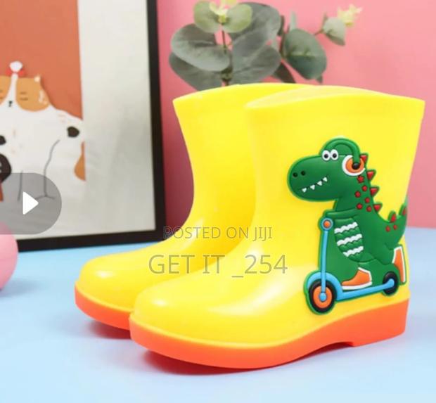 Kid's RainbootsSize 26-40Shades: Pink,  Blue, Yellow - thumbnail 7