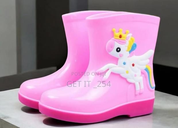 Kid's RainbootsSize 26-40Shades: Pink,  Blue, Yellow - thumbnail 9
