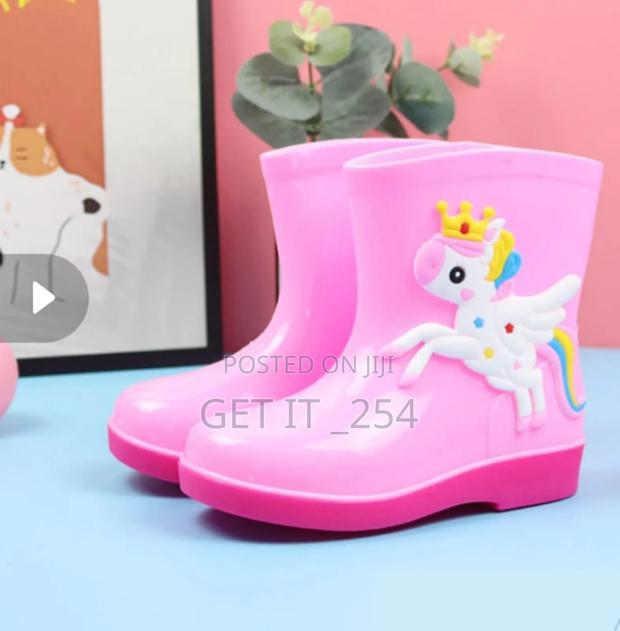 Kid's RainbootsSize 26-40Shades: Pink,  Blue, Yellow - thumbnail 10