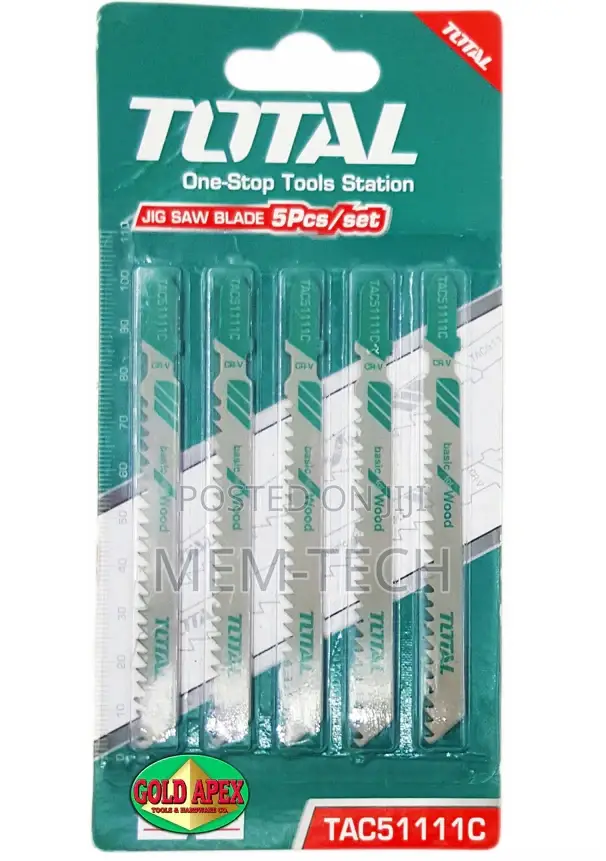 Total Tac51111c Jig Saw Blade for Wood 5pcs