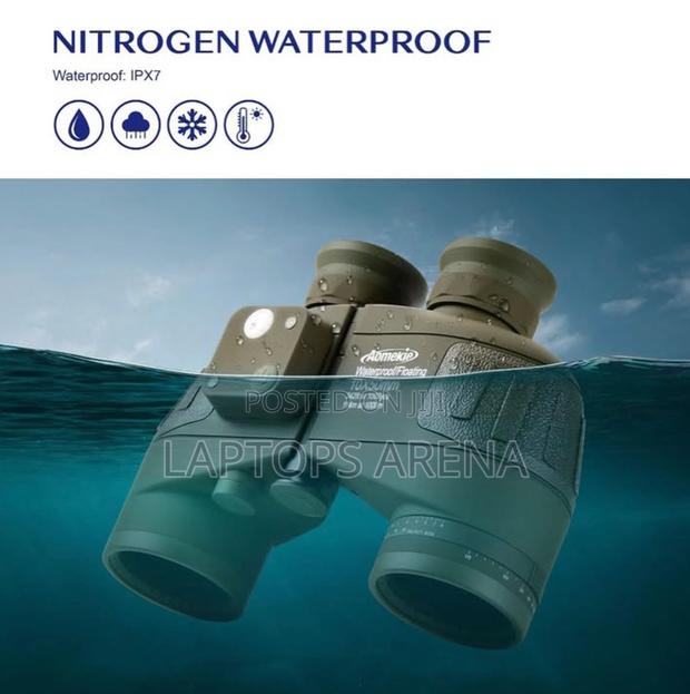 Marine Binoculars With Rangefinder Compass Bak4 Prism - thumbnail 2