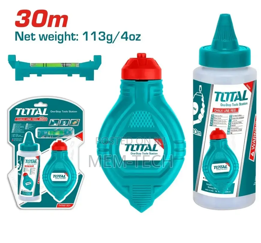 Total Tht661301 Chalk Line Reel 30m
