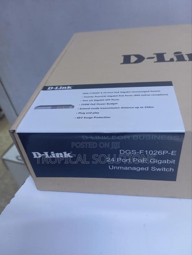 D- Link DGS- F1026p-E 24 Port Poe Gigabit Unmanaged Switch - thumbnail 4