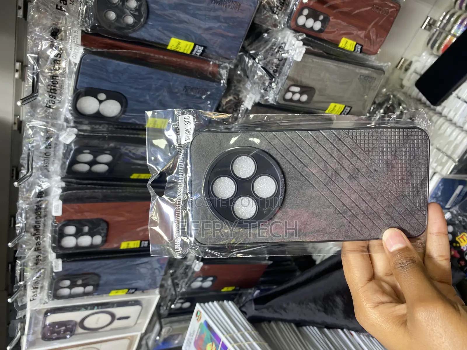 Imaginey Tecno Spark 30c Leather Case With Silicone Ends