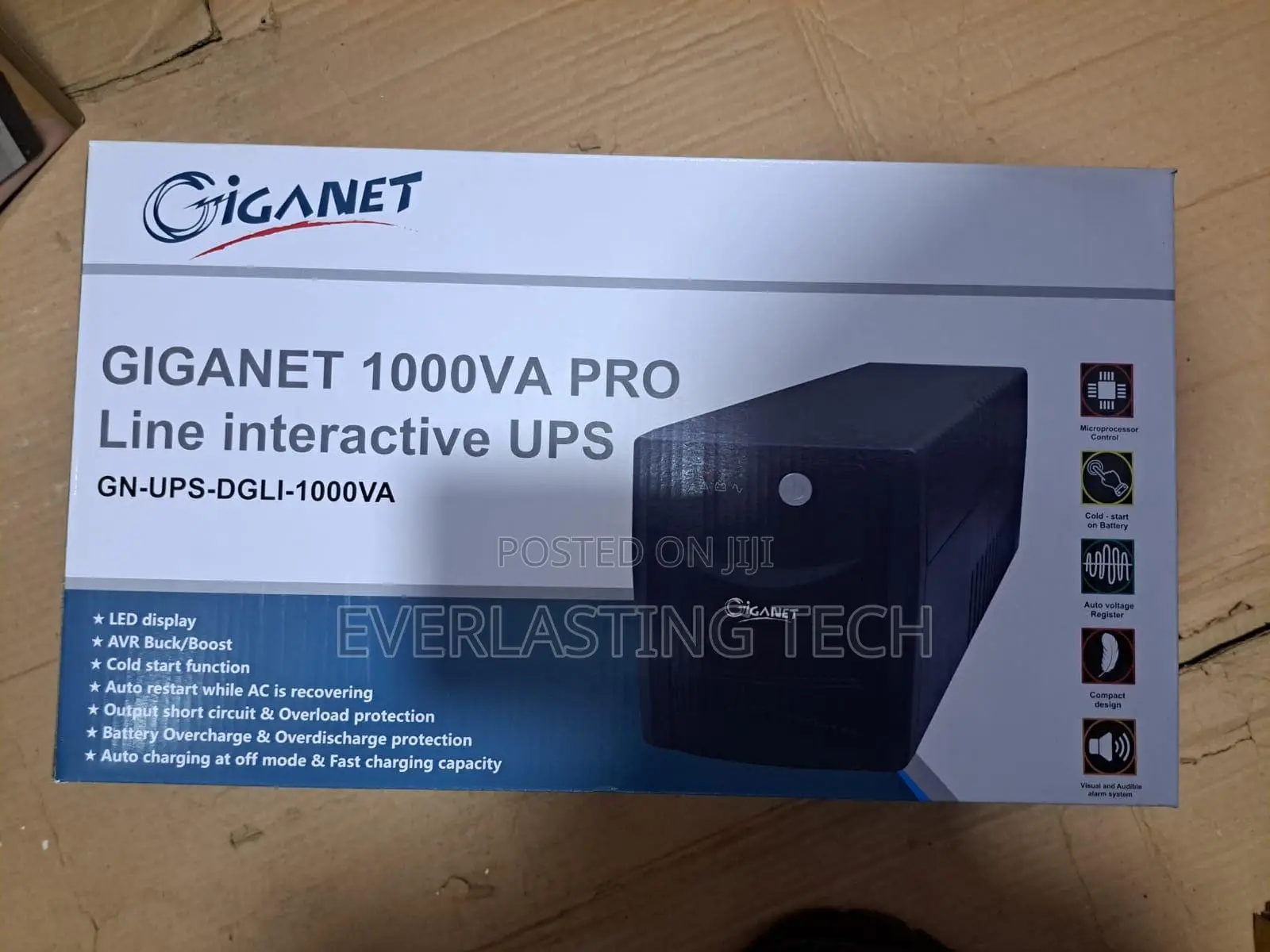 Giganet 1000va Line Interactive Ups With Simulated