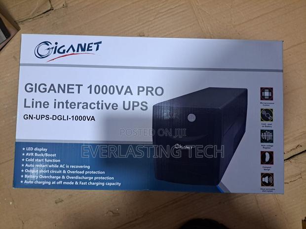 Giganet 1000va Line Interactive Ups With Simulated - thumbnail 2