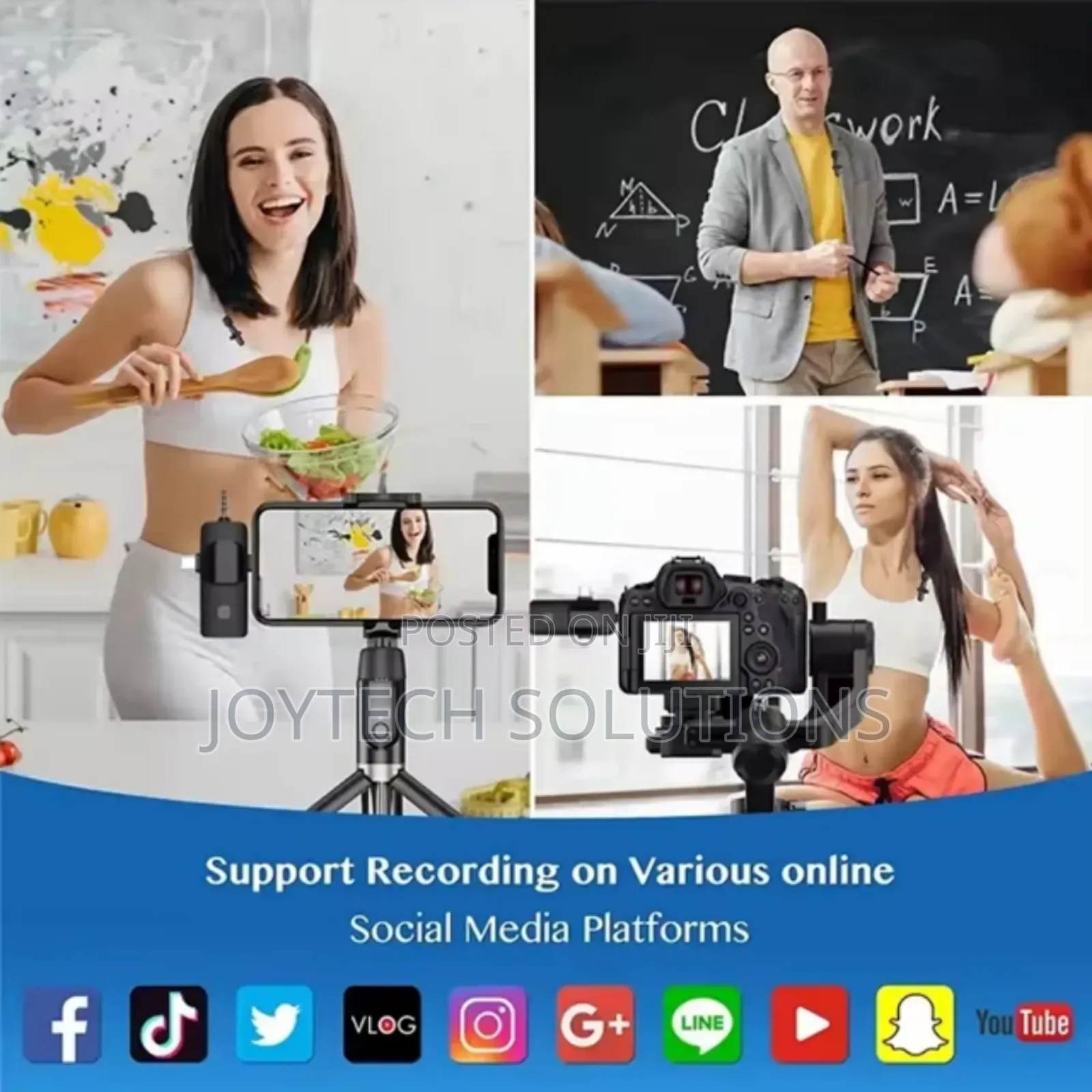 3-1 Wireless Microphone Video Recording Microphone