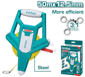 Strong Total Tmt710506 Steel Measuring Tape 50mx12.5mm