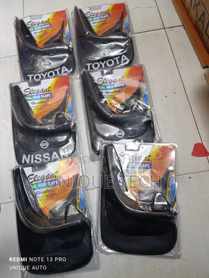 Elegant Mudflaps 4pcs /Universal Fit Branded Toyota Nissan