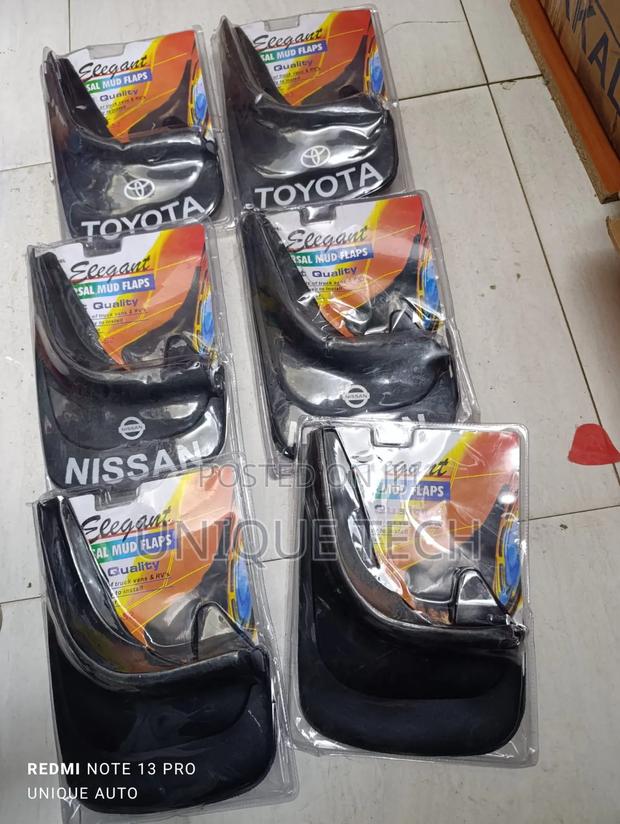 Elegant Mudflaps 4pcs /Universal Fit Branded Toyota Nissan