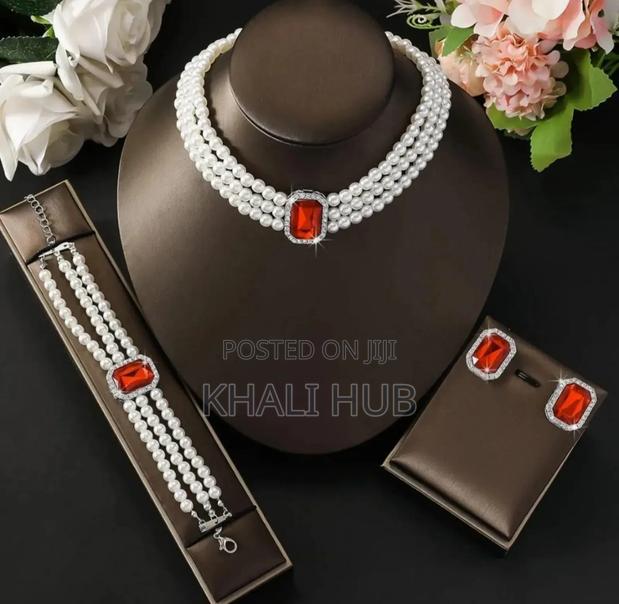 3pc Set Jewellery/ Muti Layered Pearl Set - thumbnail 2