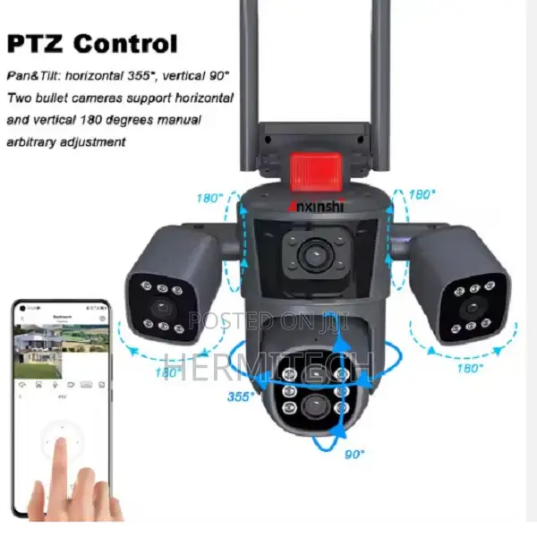 V380 3lens and 3 Screens PTZ Camera