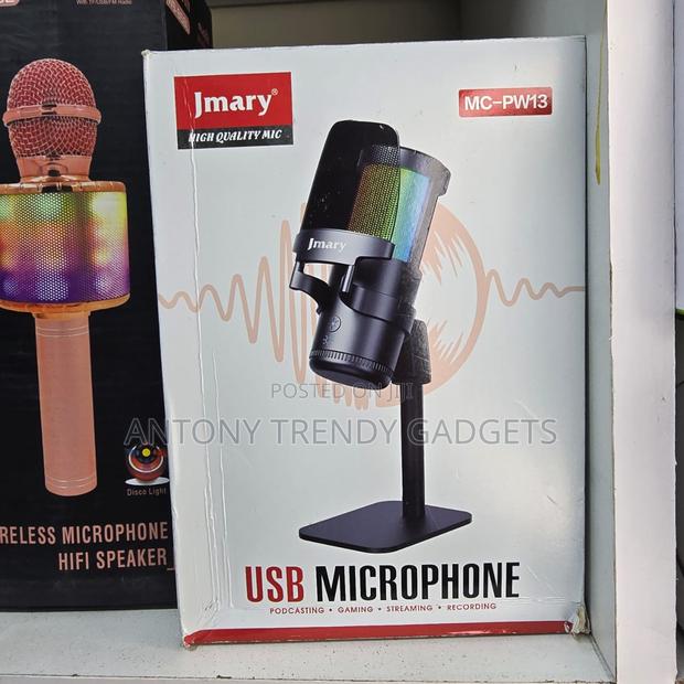 Jmary Mc-Pw13 Condenser Mic – Usb Plug Play Microphone
