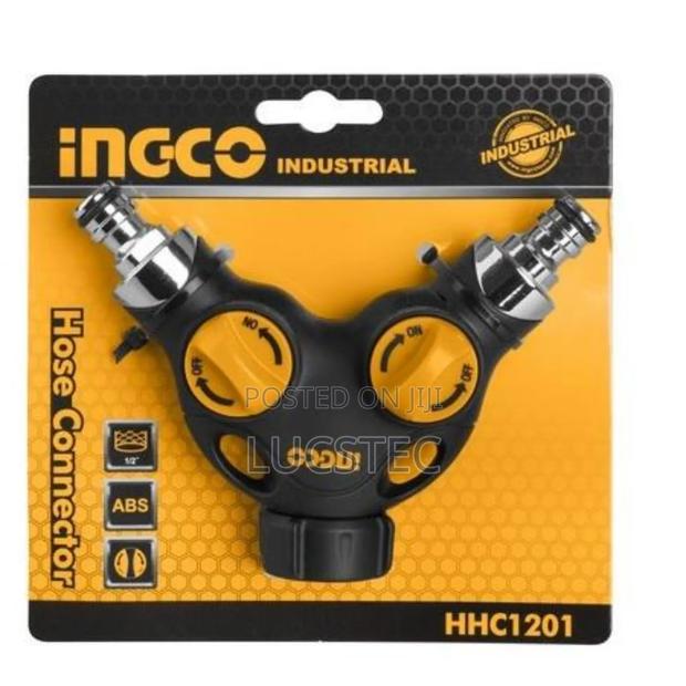 Ingco Hhc1201 Deluxe 2-way Hose Connector,