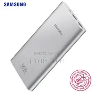 Samsung Powerbank With 2 USB Ports - 10,000 Mah - Silver