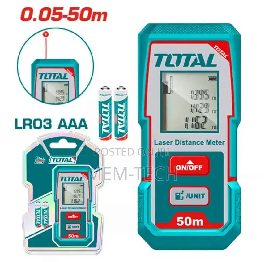 Total Tmt55016 Laser Distance Detector Range:0.05-50m