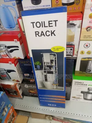 Metallic Toilet Rack Organizer