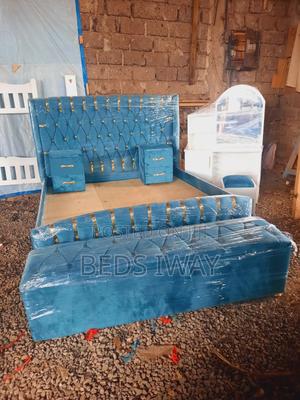 6x6 Bed, Side Drawers, Ottoman - main view