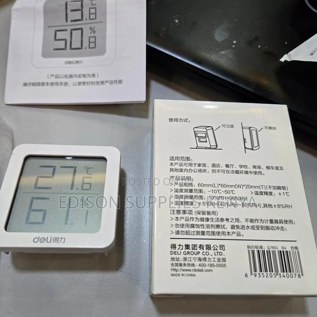 Deli Digital Humidity Meter Temperature Sensor Moisture - thumbnail 3