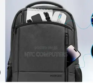 Promate 15.6′′ Laptop Backpack Made From Frosted Polyester