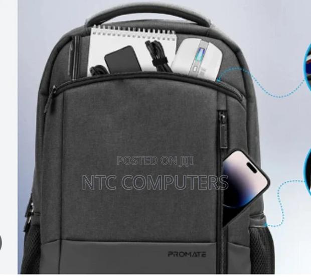 Promate 15.6′′ Laptop Backpack Made From Frosted Polyester - thumbnail 3