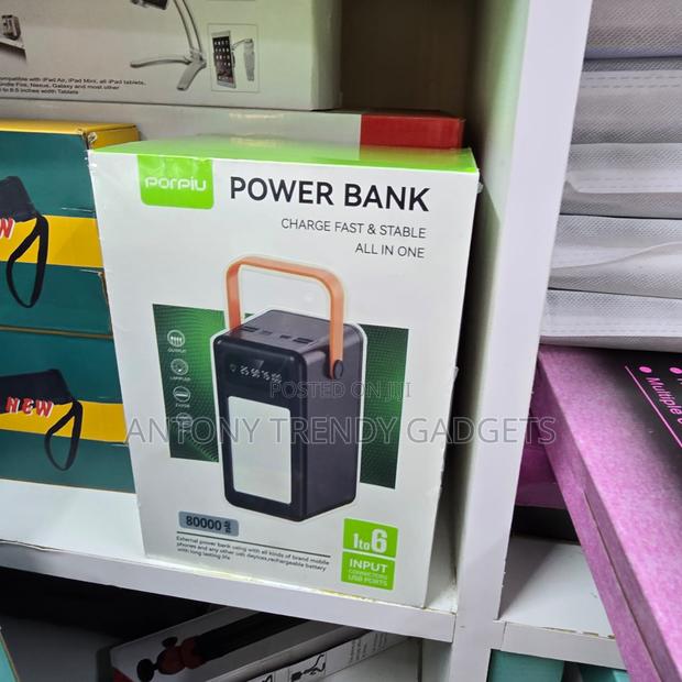 Universal Power Bank – 80000mah Fast, Stable Charging