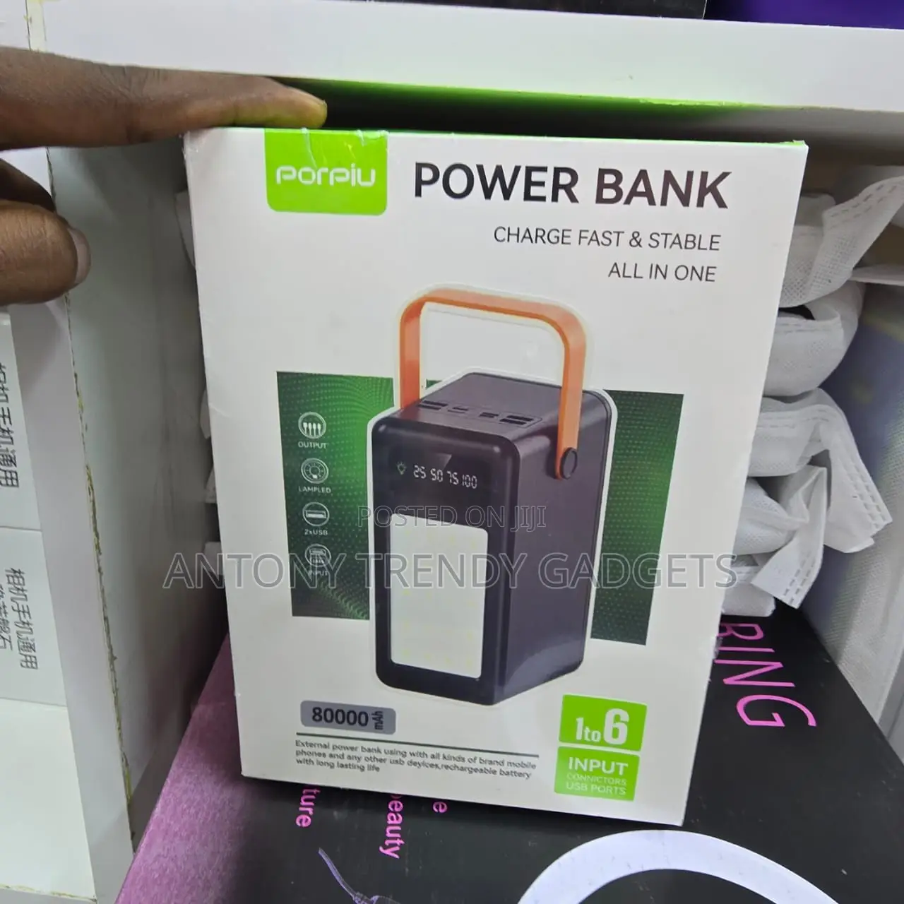 Universal Power Bank – 80000mah Fast, Stable Charging