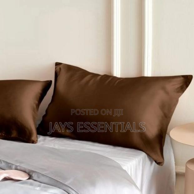 2pc Satin Bed Pillow Cases : 20"*30" - thumbnail 3